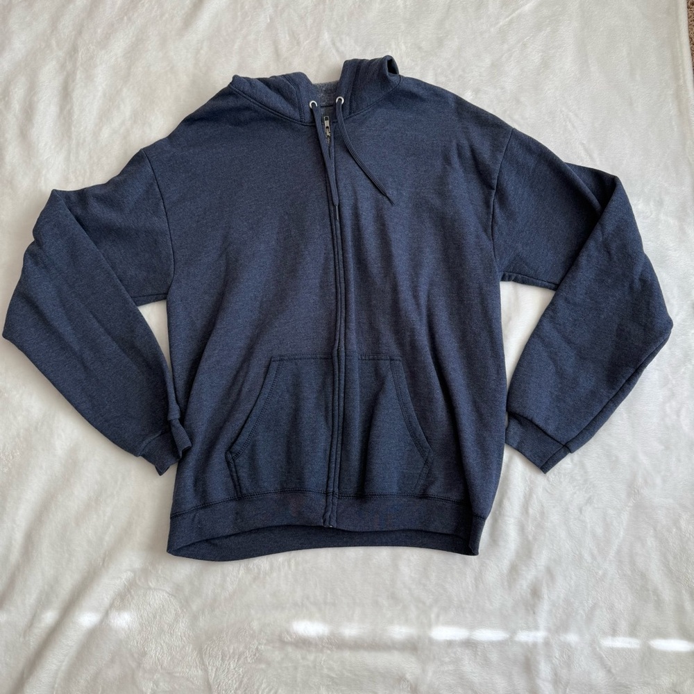 Hanes Kids Dark Blue Zip-Up Hoodie
